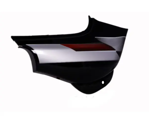 Side Panel/cover-bajaj Ct-100 Black(red Stk)