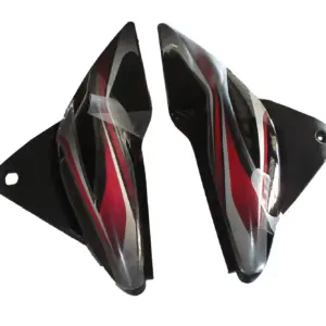 Side Panel/cover-bajaj Discover 100cc (3d Type) Black (purple Stk)