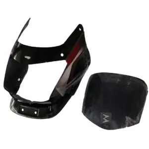 Head Light Visor/mask-bajaj Platina 125cc Black(red Stk)