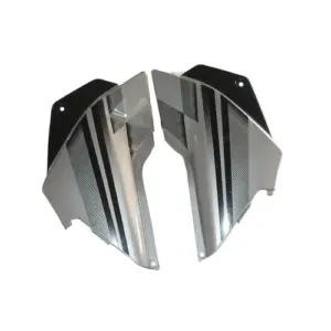 Side Panel/cover-hero Glamour Latest Silver (black Bike)