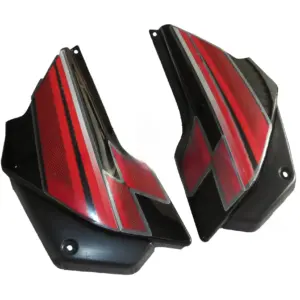 Side Panel/cover-hero Glamour Latest Black (red Bike)