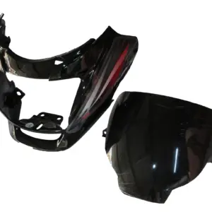 Head Light Visor/mask-hero Super Splendor Latest (type 2) Black (red Stk)