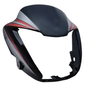 Head Light Visor/mask-hero Splendor  Nxg Latest Black (red Stk)