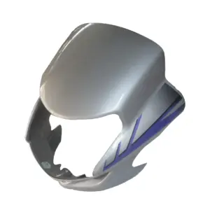 Head Light Visor/mask-hero Cd Deluxe (self Start) Silver(blue Stk)