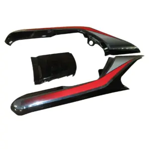 Tail Panel/seat Cowl-hero Cd Deluxe N/m Black (red Stk)