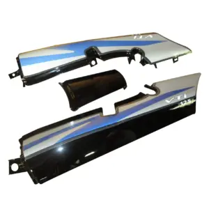 Tail Panel/seat Cowl-tvs Victor Glx Black (blue Stk)