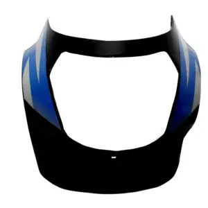 Head Light Visor/mask-tvs Victor Glx Black (blue Stk)