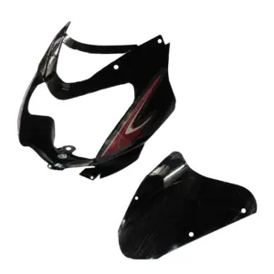 Head Light Visor/mask-tvs Star Sport N/m Black (red Stk)