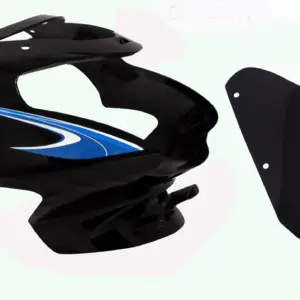 Head Light Visor/mask-tvs Star Sport N/m Black (blue Stk)