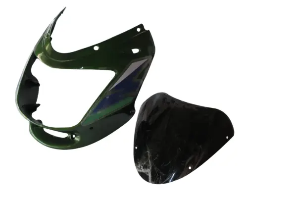 Head Light Visor/mask-bajaj Caliber 115 Huda Baba Green