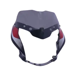 Head Light Visor/mask-bajaj Discover 125cc St Black (red Stk)