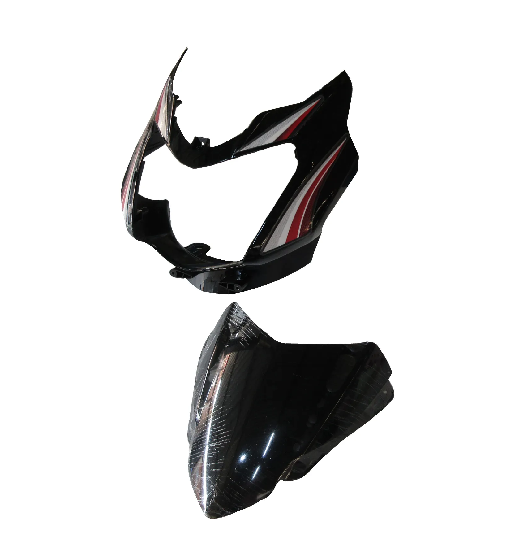 Head Light Visor/mask-tvs Star Sport Latest (type-3) Black (red Stk)