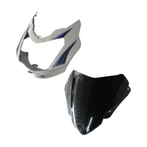 Head Light Visor/mask-tvs Star Sport Latest (type-3) White (blue Stk)