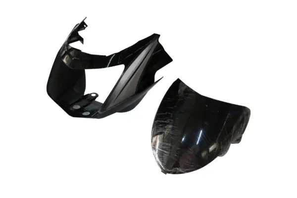 Head Light Visor/mask-tvs Star Cvti 110cc Latest (type-3) Black (silver Stk)