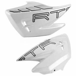 Tank Side Cover/panel Set (lh+rh)-tvs Apache Rtr 180cc White