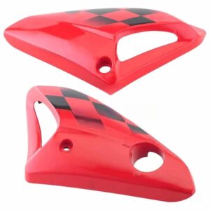 Tank Side Cover/panel Set (lh+rh)-hero Honda Glamour N/m Sport Red