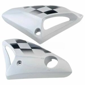 Tank Side Cover/panel Set (lh+rh)-hero Honda Glamour N/m Silver