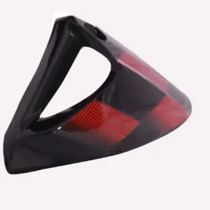 Tank Side Cover/panel Set (lh+rh)-hero Honda  Glamour Latest (type-3) Black (red Stk)