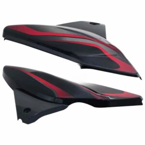 Side Panel/cover-bajaj Discover 125cc/150cc (3d Type) Black( Red Stk)
