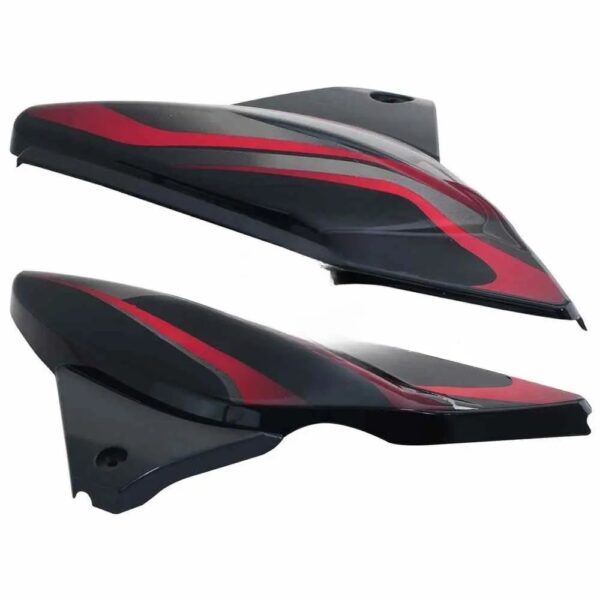 Side Panel/cover-bajaj Discover 125cc/150cc (3d Type) Black( Red Stk)