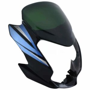 Head Light Visor/mask-hero Passion  Xpro Black (blue Stk)