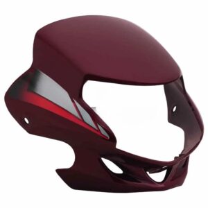 Head Light Visor/mask-hero Hf Deluxe Wine Red
