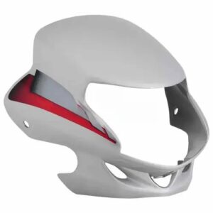 Head Light Visor/mask-hero Hf Deluxe Silver (red Stk)