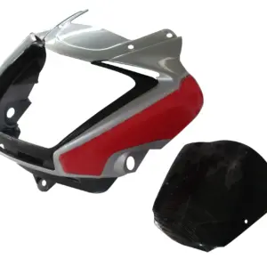 Head Light Visor/mask-hero Splendor I-smart Silver-sport Red Bike
