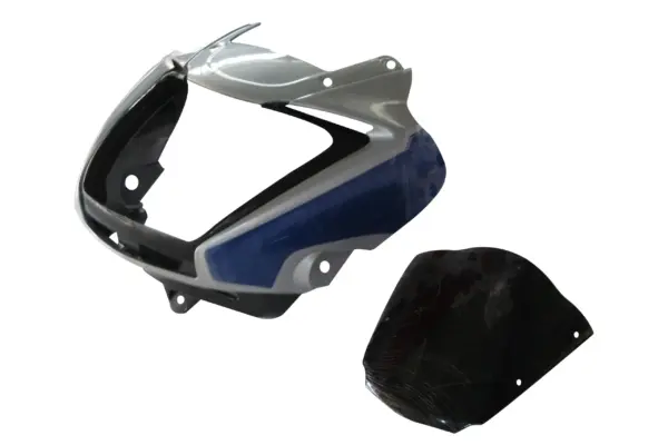 Head Light Visor/mask-hero Splendor I-smart Silver-blue Bike