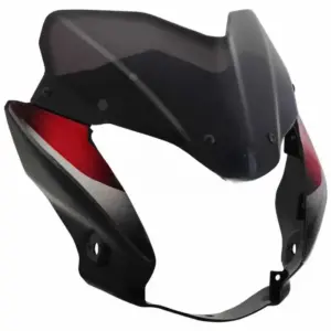 Head Light Visor/mask-bajaj Discover 100m W/g Black (red Stk)