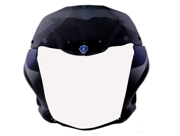 Head Light Visor/mask-bajaj Discover 100m Black (blue Stk)