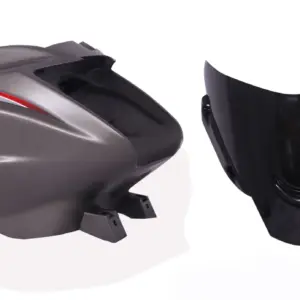 Head Light Visor/mask-tvs Star City Plus Titanium Grey
