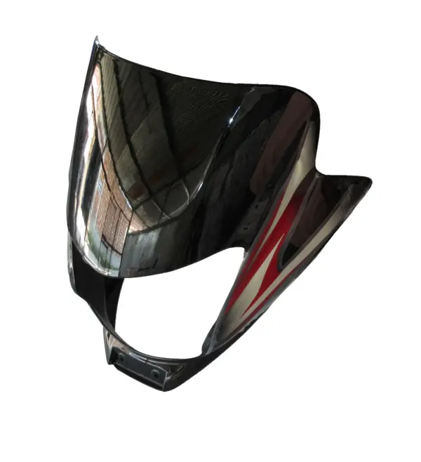 Head Light Visor/mask-bajaj Platina 100es Black (red Stk)