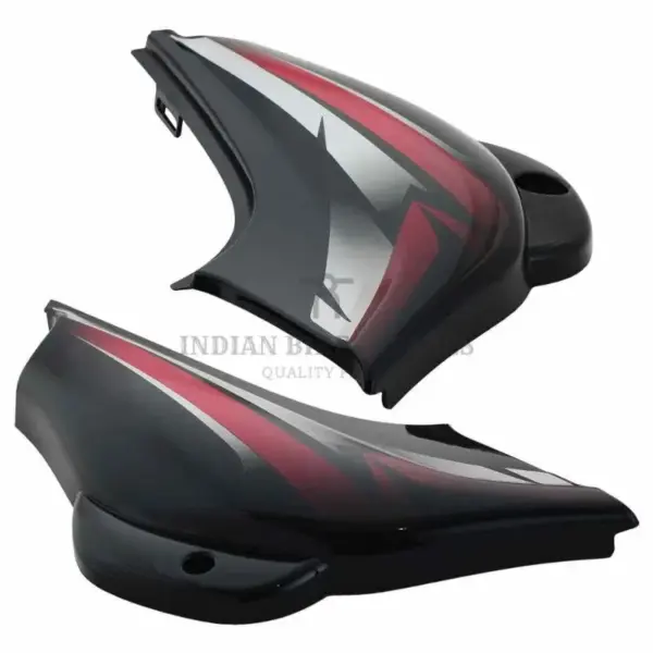 Side Panel/cover-bajaj Ct-100 N/m Latest Black (red Stk)