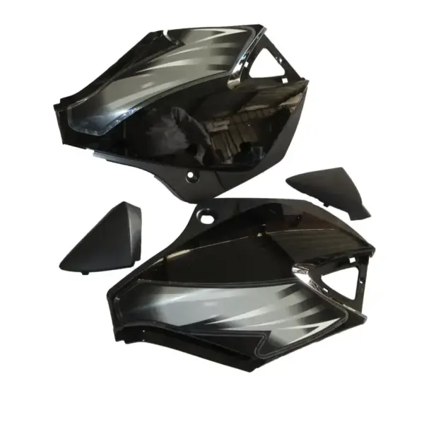 Side Panel/cover-tvs Star Cvti 110cc N/m Black (silver Stk)