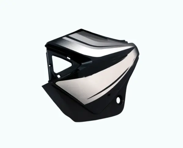 Side Panel/cover-tvs Star Cvti 110cc Latest (type-3) Black (silver Stk)