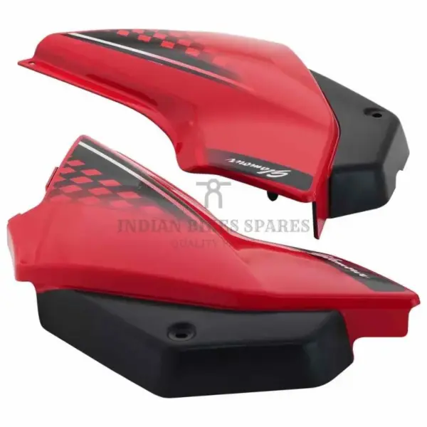 Side Panel/cover-hero Glamour Latest N/m (type-6) Black (red Stk)