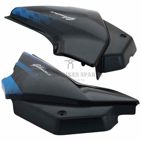 Side Panel/cover-hero Glamour Latest N/m (type-5) Black (blue Stk)