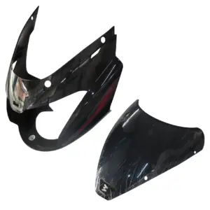 Head Light Visor/mask-bajaj Pulsar 150/180cc Dtsi Ug-6 Black/red