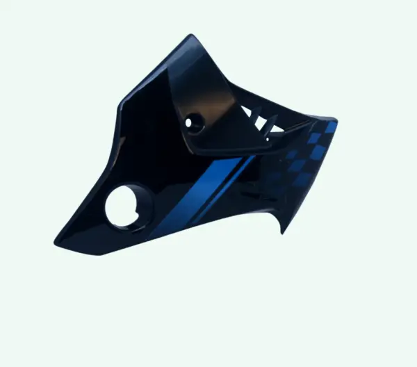 Tank Side Cover/panel Set (lh+rh)-hero Honda Glamour N/m (type-5) Black (blue Stk)