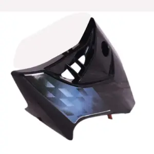 Tank Side Cover/panel Set (lh+rh)-hero Honda Glamour N/m (type-4) Black (blue Stk)