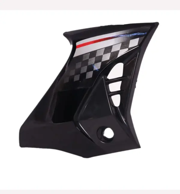 Tank Side Cover/panel Set (lh+rh)-hero Honda Glamour N/m (type-6) Black (red Stk)