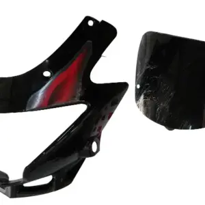 Head Light Visor/mask-hero Glamour N/m Black (red)