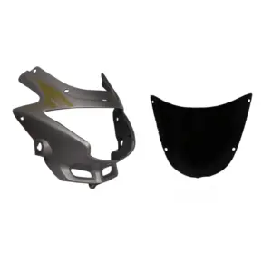 Head Light Visor/mask-hero Glamour N/m Silver Yellow
