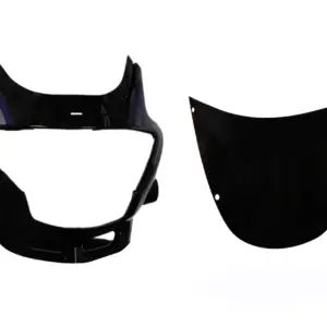 Head Light Visor/mask-hero Glamour  Black (blue Stk)