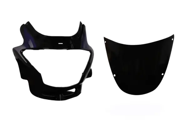 Head Light Visor/mask-hero Glamour  Black (blue Stk)