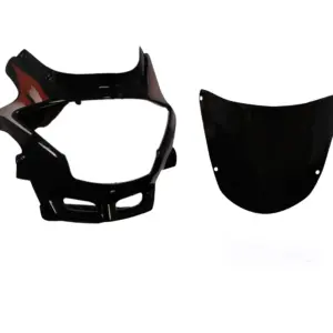 Head Light Visor/mask-hero Glamour  Black (red Stk)