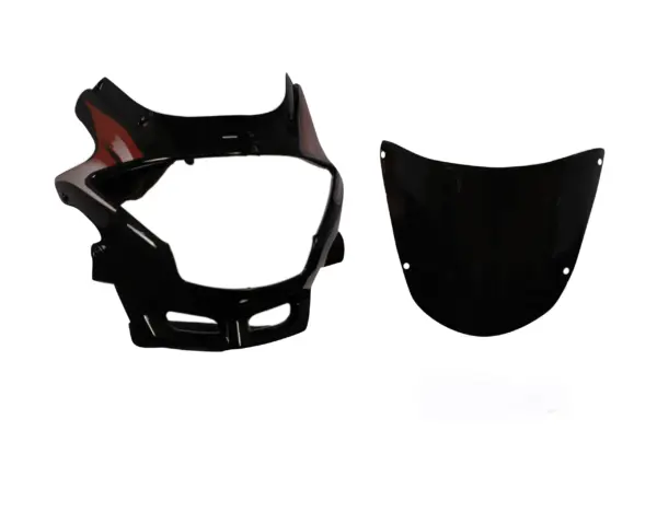 Head Light Visor/mask-hero Glamour  Black (red Stk)