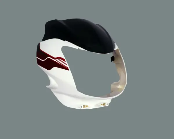 Head Light Visor/mask-tvs Phoenix 125cc White