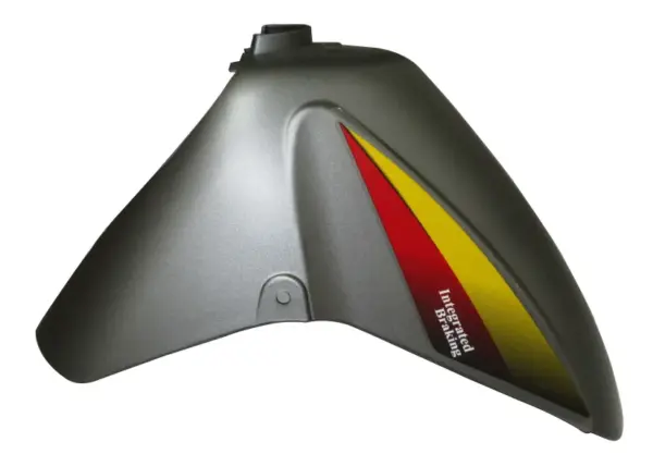 Front Fender/mudguard-hero Pleasure Type-3 Grey/yellow